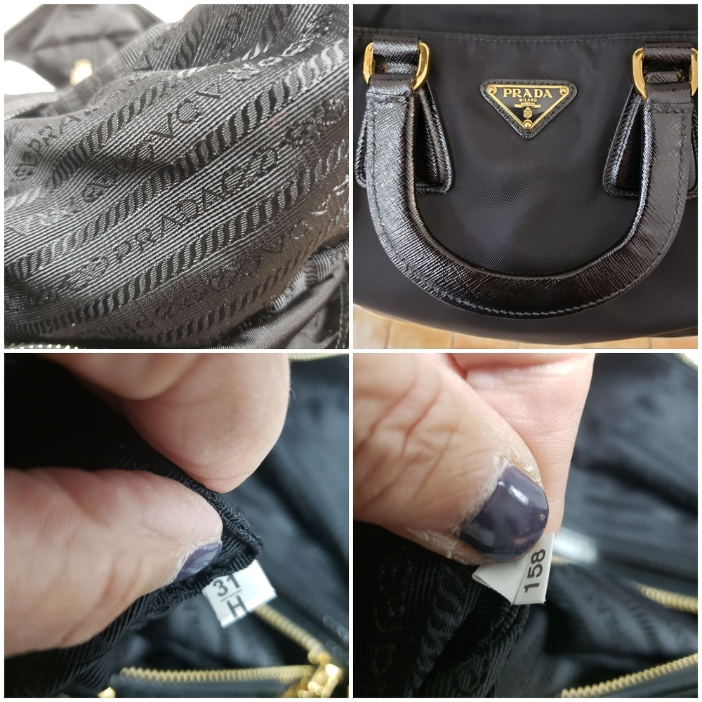 PRADA Crossbody tote satchel nylon zippered - Picture 8 of 8